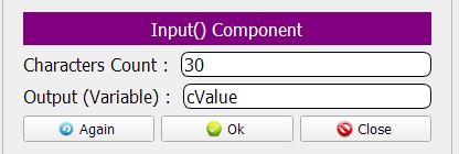 Input function